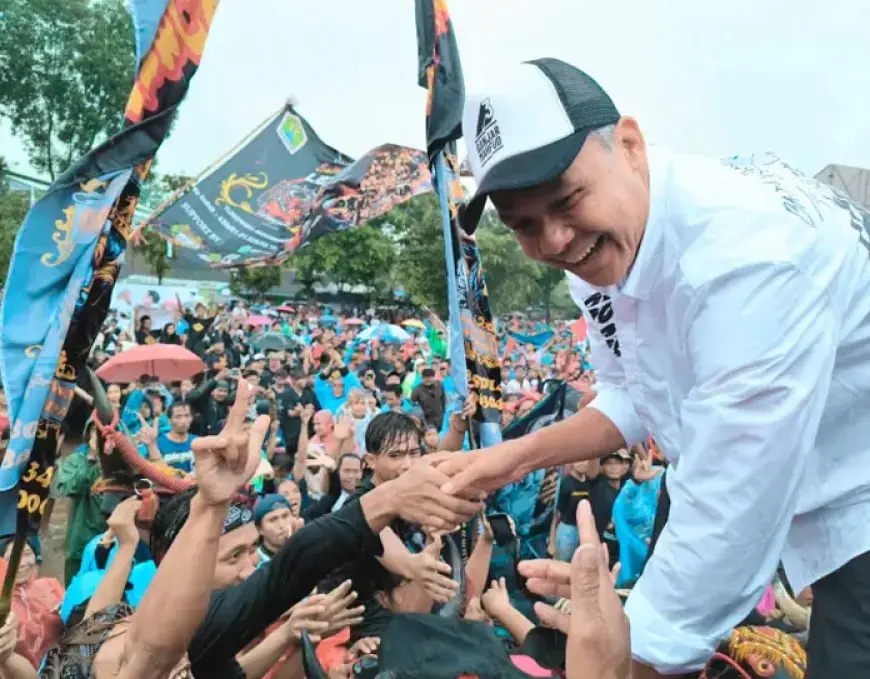 Tiga Pesan Ganjar Pranowo Saat Kampanye Akbar Hajatan Rakyat di Malang