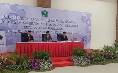 Optimalkan kinerja Organisasi Perangkat Daerah, PJ Wali Kota Malang Lantik 96 ASN Pemkot Malang