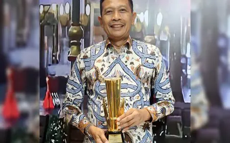 Pj Wali Kota Malang Wahyu Hidayat Terima Predikat Kota Terbaik  dari Presiden Joko Widodo