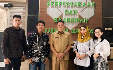 Bentuk Perwujudan Pancasila Sila Ke-5, GESID Jatim Silaturahmi Dengan Dinas Perpustakaan Daerah Bondowoso