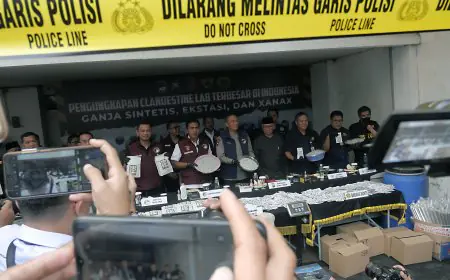 Polisi Berhasil Ungkap Kasus Clandestine Laboratory Pabrik Narkoba Terbesar di Kota Malang