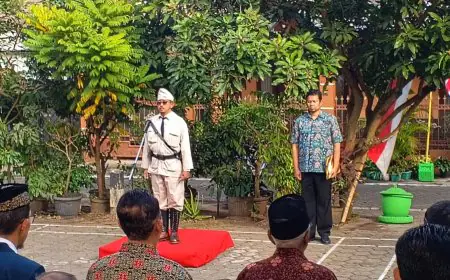 RW 13 Kelurahan Madyopuro Gelar Upacara Bendera Peringatan HUT RI Ke-79