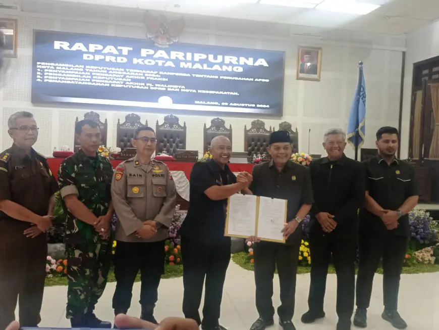 Seluruh Fraksi DPRD Kota Malang Setujui KUPA-PPAS Tahun 2024