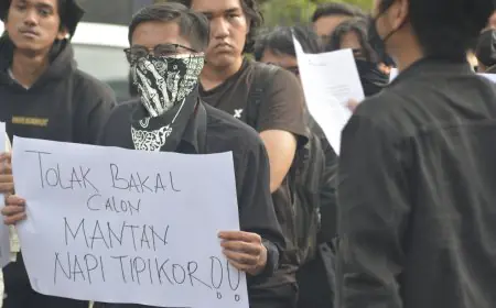 Pencalonan M. Anton Mantan Napi Koruptor Disoal Mahasiswa