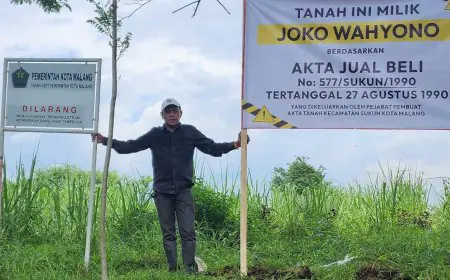 Lahan Warga Tiba-Tiba Diklaim Pemkot Malang, Plang Aset Dipasang Tanpa Dasar Hukum