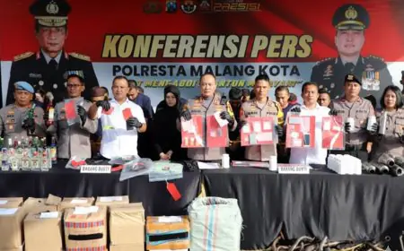 Kriminalitas di Kota Malang Turun 41,7 Persen Sepanjang 2025, Polresta Catat Penyelesaian Perkara Capai 114 Persen