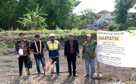Sawah Warga Pandanwangi Diratakan Alat Berat, Kuasa Hukum Pertanyakan Klaim Aset Pemkot Malang