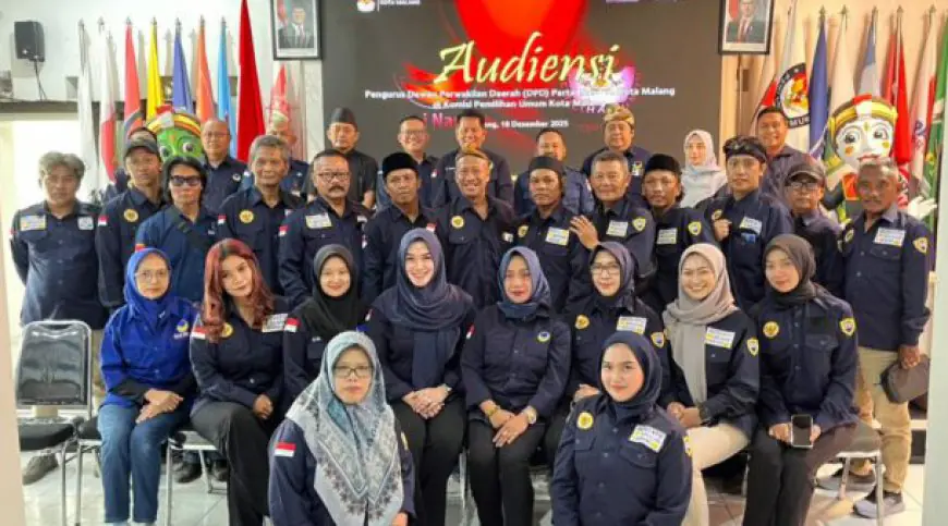 NasDem Kota Malang Audiensi ke KPU, Serahkan SK Pengurus Baru