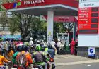 Antrean BBM Subsidi Pertalite Masih Terjadi di Malang, SPBU Swasta BP Panglima Sudirman Terpantau Lengang