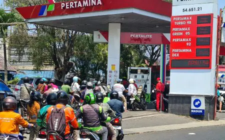 Antrean BBM Subsidi Pertalite Masih Terjadi di Malang, SPBU Swasta BP Panglima Sudirman Terpantau Lengang
